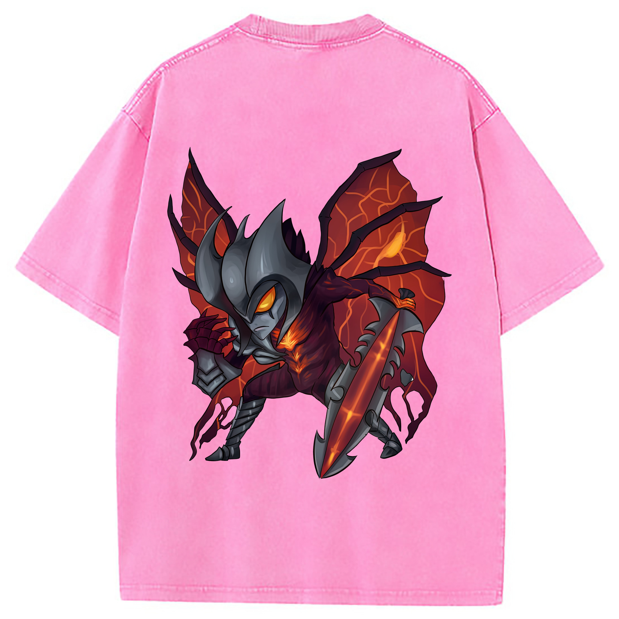 （画像用） リーグ・オブ・レジェンド League of Legends LOL 綿100% ヴィンテージ風 半袖Tシャツ（背面プリント）